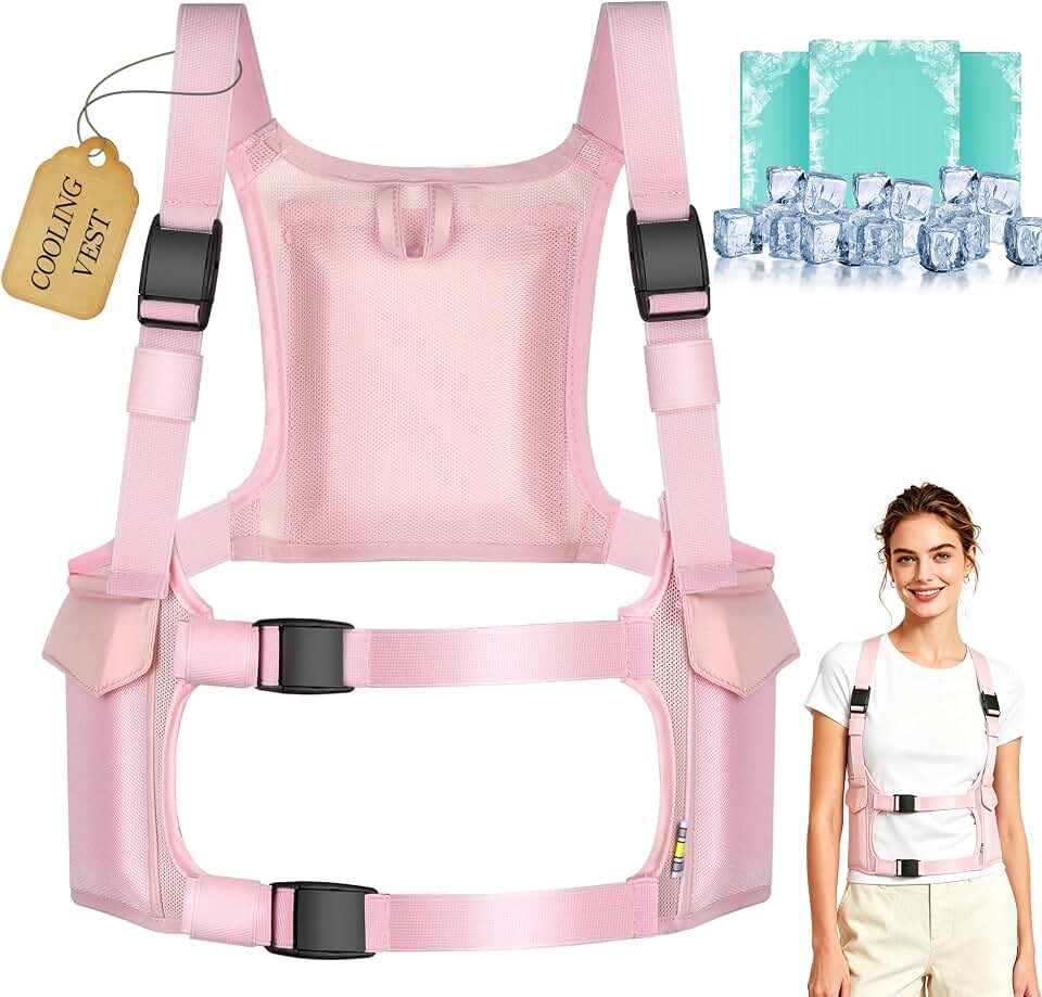 Cooling Vest for Women Men: Lightweight Ice Vest Summer Essentials for Garden Outdoor Sports Mother Father Day Gift