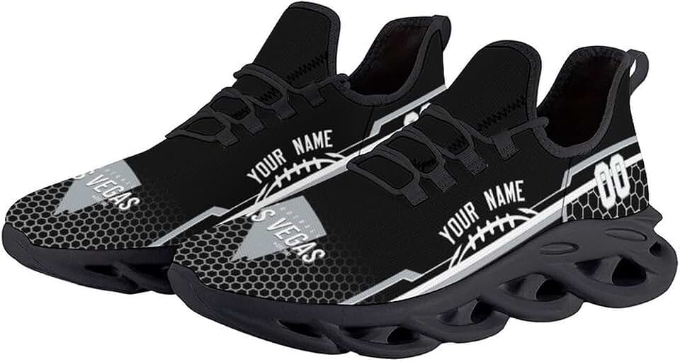 Custom City Football Flex Sneakers Personalized Name Number Athletic Shoes Fans Gifts Breathable Casual Shoes for Men Women