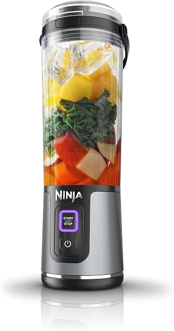 Ninja Blast Portable Blender, Cordless, 18oz Vessel, Black, BC151BK | USB-C rechargeable, cordless blending anywhere. BlastBlade crushes ice &amp; frozen fruit. Leakproof sip lid, dishwasher safe.