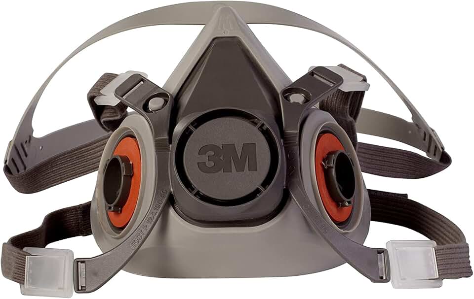 3M 6200 Half Mask for Use With 6000 Series Cartridges, Face Piece