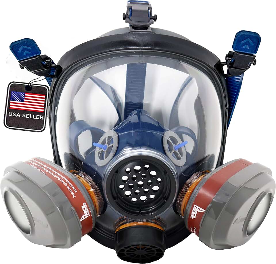 Parcil Distribution Full Face Respirator with Filter