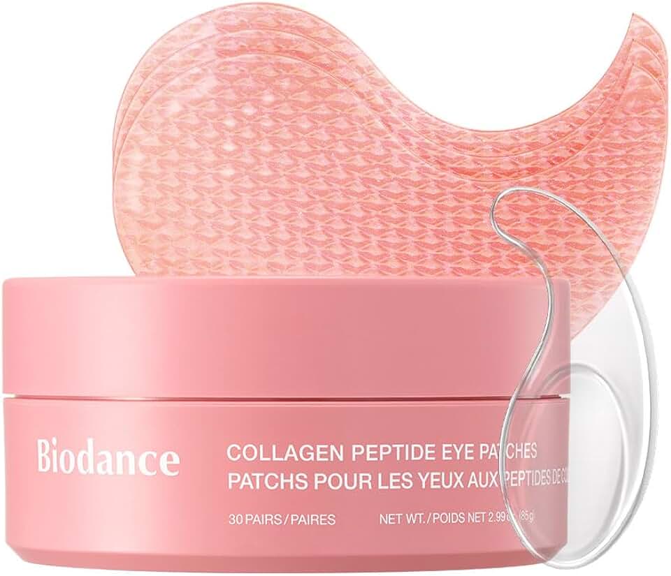 BIODANCE Hydrogel Eye Patches for Under Eye - Collagen Peptide, Anti Wrinkle &amp; Fine Lines (60 Pack)