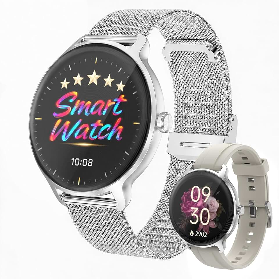 Smart Watch for Women,24H Activity Tracking,0.39 inch Ultra-Thin | Bluetooth Calls &amp; AI Voice,IP68 Waterproof,Heart Rate/SpO2/Period Tracker,100+ Sports Modes,Compatible with Android/iPhone