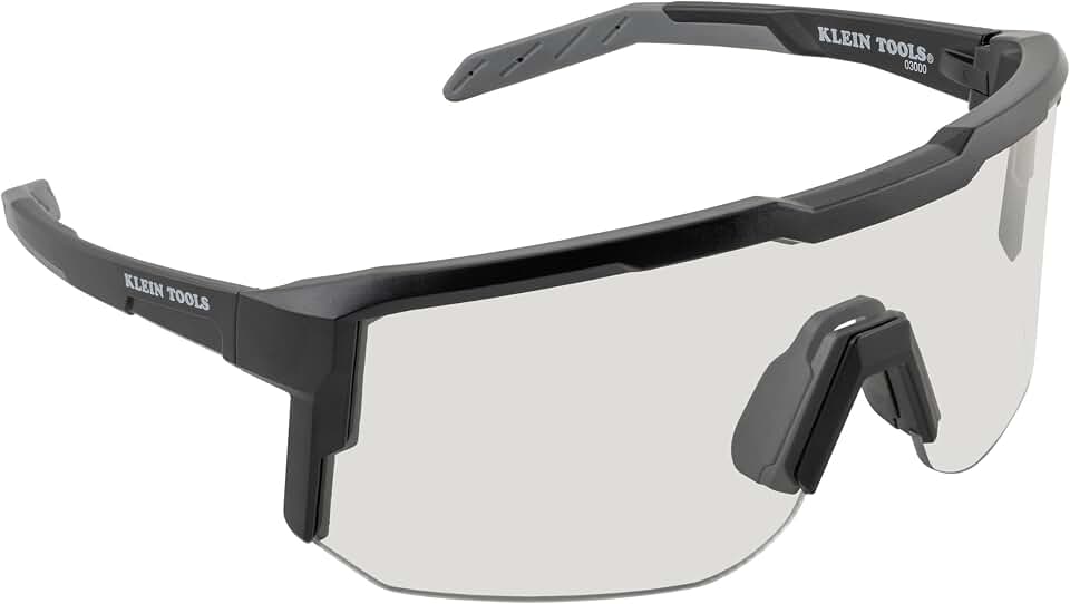 KLEIN TOOLS Blade Safety Glasses, ANSI Z87.1+, Anti-Fog/Scratch-Resistant,99.9% UV Protection, Class-1 Clarity Lens