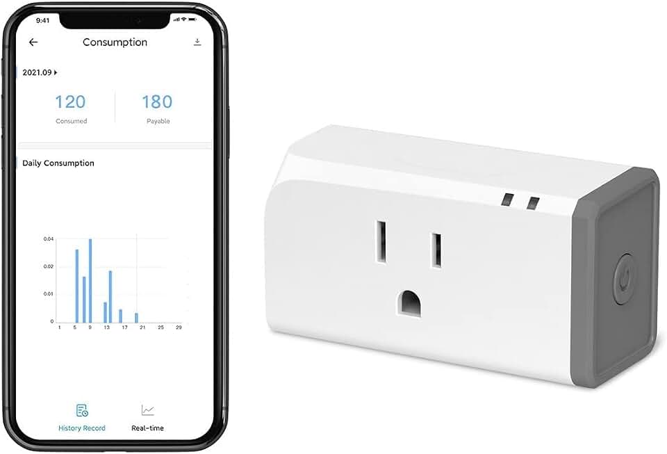 SONOFF S31 WiFi Smart Plug with Energy Monitoring, 15A Smart Outlet Timer Switch ETL Certified, Compatible with Alexa &amp; Google Home, IFTTT Supporting, 2.4 Ghz Wi-Fi Only