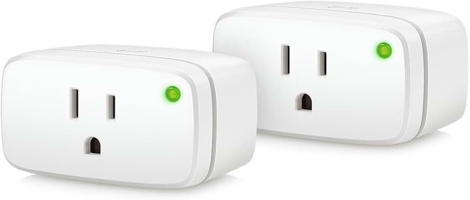 Eve Energy (Matter) 2-Pack - Smart Plug &amp; Power Meter | app/voice control, automate lights/appliances, for Alexa/Apple/Google/SmartThings/Home Assistant, Thread Border Router requ.