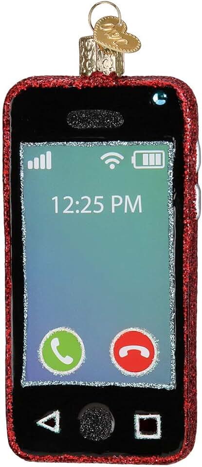 Old World Christmas Smartphone Glass Blown Ornaments for Christmas Tree