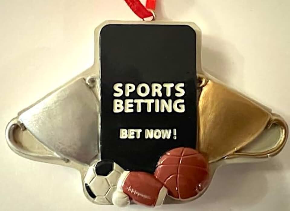Sports Betting Christmas Tree Ornament Smart Cell Phone Bet Gambling