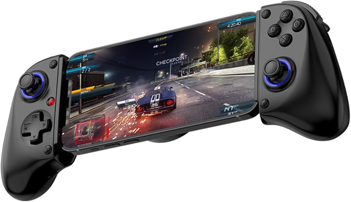 Bluetooth Mobile Game Controller for Nintendo Switch 2 &amp; iOS &amp; Android &amp; Tablets, Wireless Gamepad Grip with Hall Effect Trigger Joystick, Ergonomic Phone Controller for iPhone, iPad Pro, Samsung