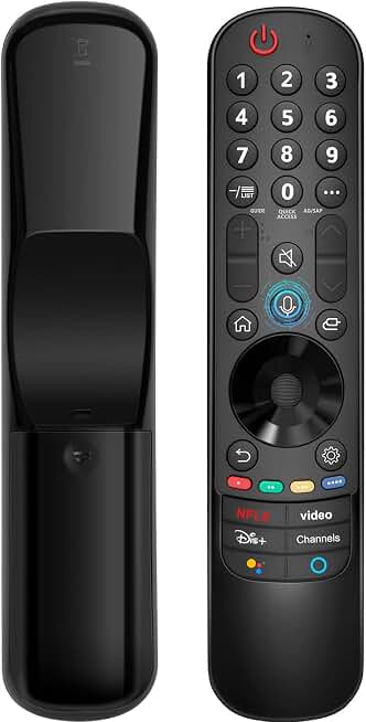 Voice Magic Remote for LG Smart TV Remote Control Replacement with Pointer | Universal remote for LG 2021-2024 OLED/QNED/NanoCell/UHD TVs, voice search, ergonomic, no programming.