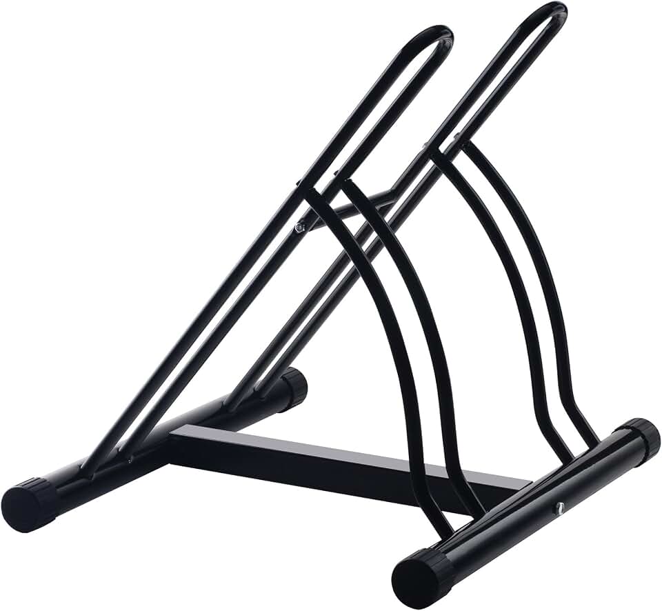 Bike Rack – Dual Bicycle Stand for Mountain, Road, or Kid’s Bikes – Indoor or Outdoor Steel Bicycle Storage – Tire Rack for Truck by RAD Cycle
