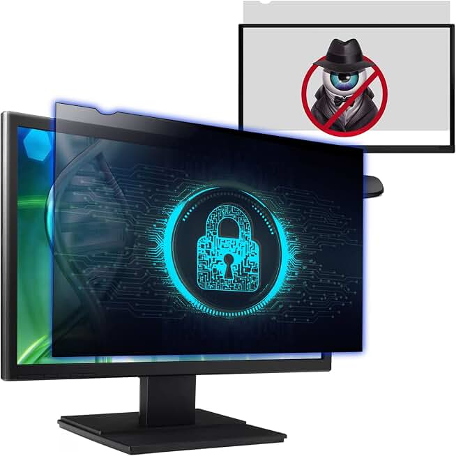 Computer Privacy Screen Filter for 24 Inch 16:9 Aspect Ratio Monitor | Anti-Spy Protector Film Size- WxH: 20 15/16" x 11 13/16" (532mm x 299mm) (Not for 24" 16:10)