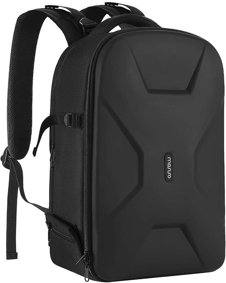 MOSISO Camera Backpack, DSLR/SLR/Mirrorless Photography Camera Bag | 15-16 inch Waterproof Hardshell Case with Tripod Holder&amp;Laptop Compartment Compatible with Canon/Nikon/Sony, Black Global Recycled Standard