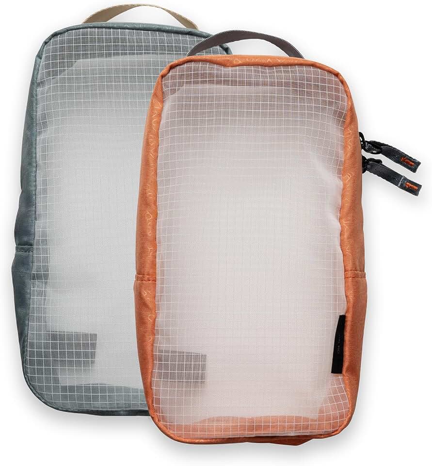 WAYB Packing Cube Pods - Set of 2 | Custom-Sized for Perfect Fit | Modular Organization for Backpacks &amp; Carry Bags | Durable &amp; Breathable Mesh | Easy-Grab Handles