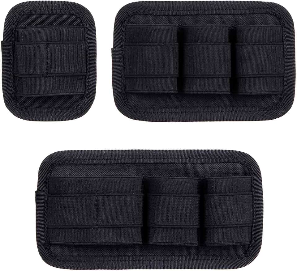 3 Piece EDC Elastic Bag Insert Pouch Panel Hook Backed Accessories Holder, Tactical Backpack Insert Modular Organizers and Storage Pouch