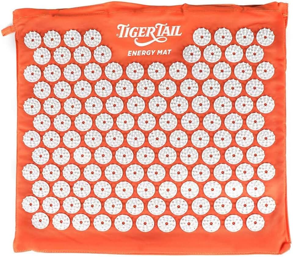 Tiger Tail Acupressure Energy Mat for Therapeutic Pain Relief | Trigger Point, Pressure Point and Myofascial Pain Relief for Neck, Shoulders, Back and Feet Muscle Relief.
