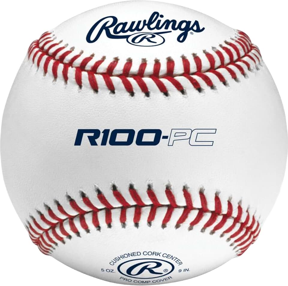 Rawlings | Pro Comp Practice Baseballs | Collegiate / High School / Travel | Flat &amp; Raised Seam Choices | 12 Count