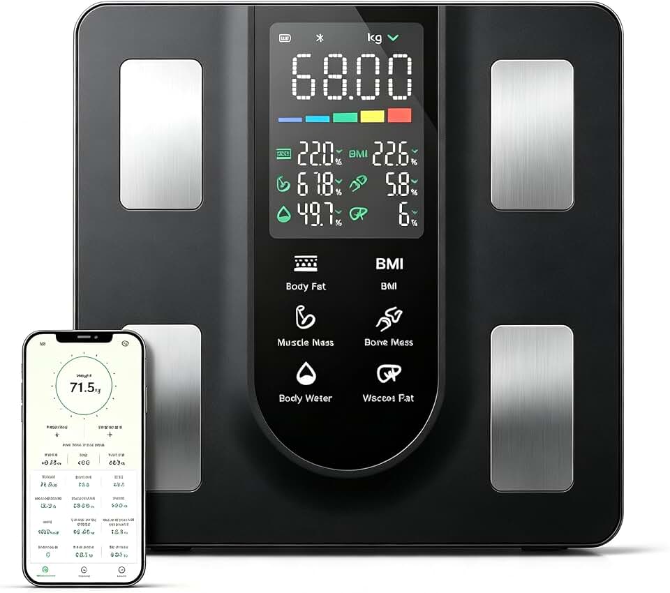 Smart Scale for Body Weight Deep Black