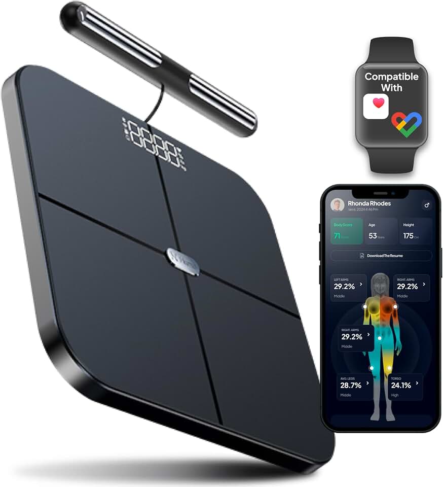 Hume Health - The Body Pod - Home Body Analyzer and Free Bluetooth App - 45+ Key Health Metrics - Accurate Personalized Data - Body Composition Scale - Smart Scale for Body Weight - HSA &amp; FSA Eligible