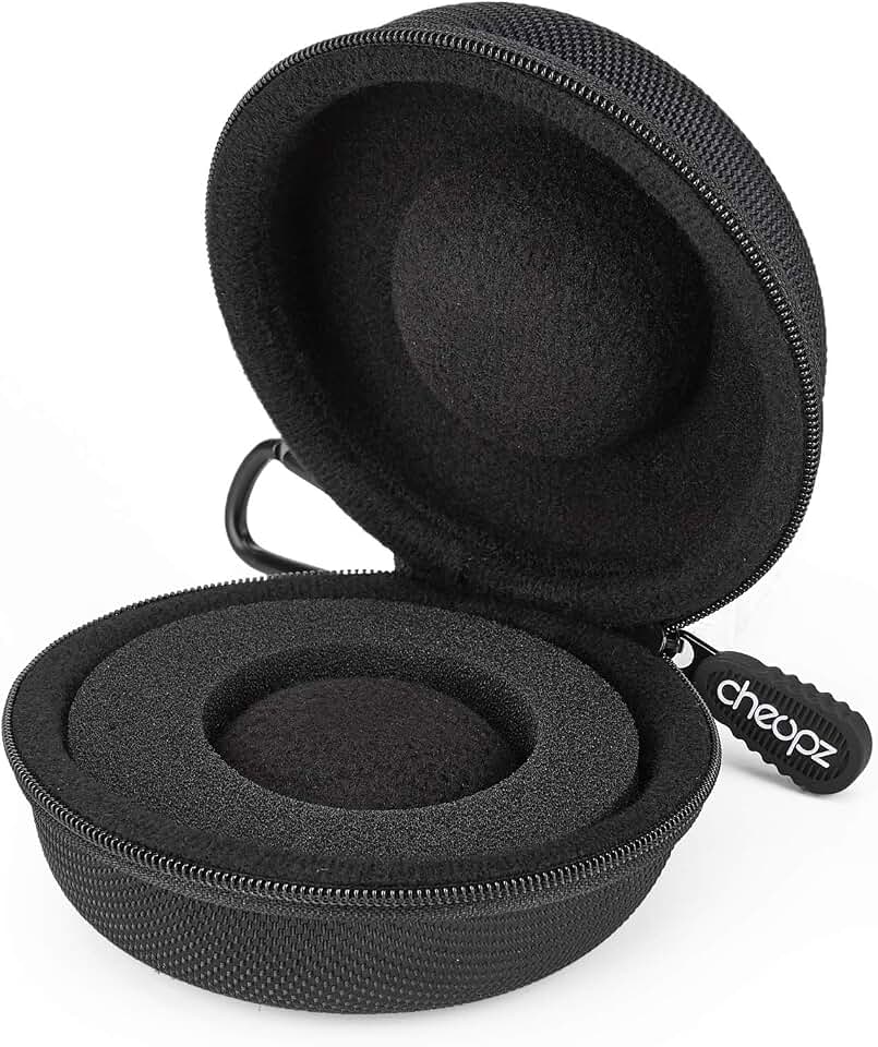 Cheopz Cheopz Travel Watch Case Single Storage Box for Wristwatches &amp; Smart Watches up to 50mm, Black