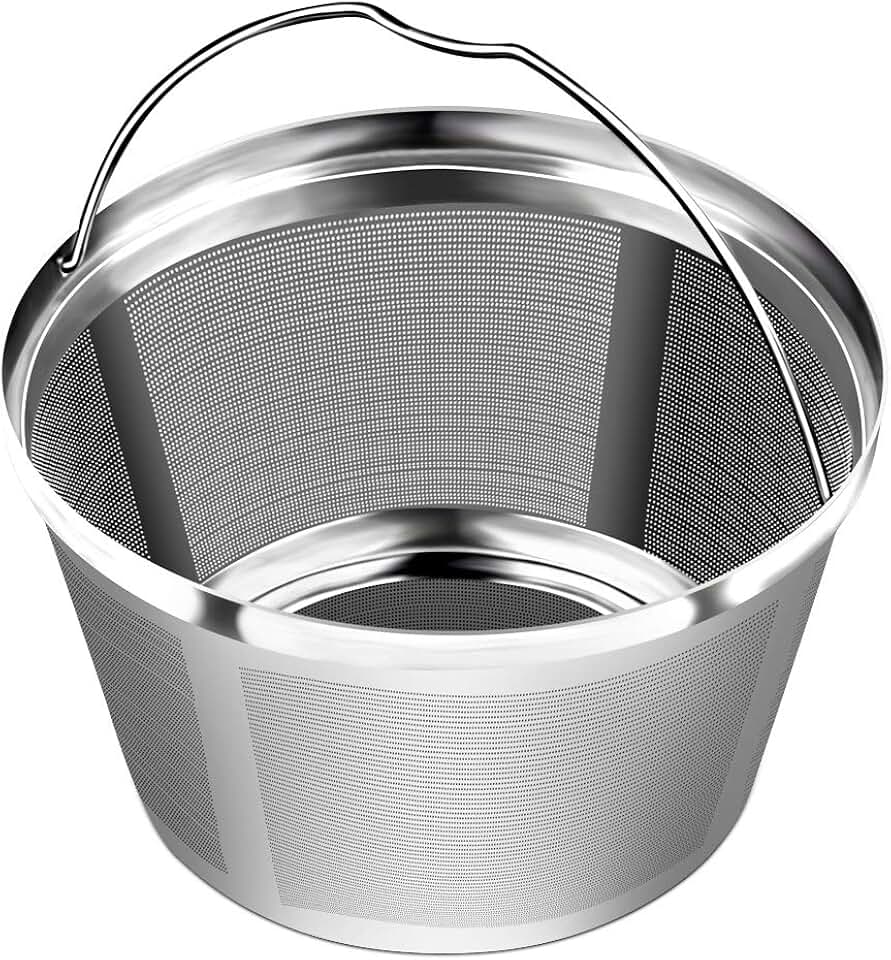Reusable Stainless Steel Coffee Filter, Fits Black &amp; Decker 8-12 Cup | 304 stainless steel, Paperless, Preserves Rich Coffee Flavor, Easy Rinse, Dishwasher Safe, Eco Durable.
