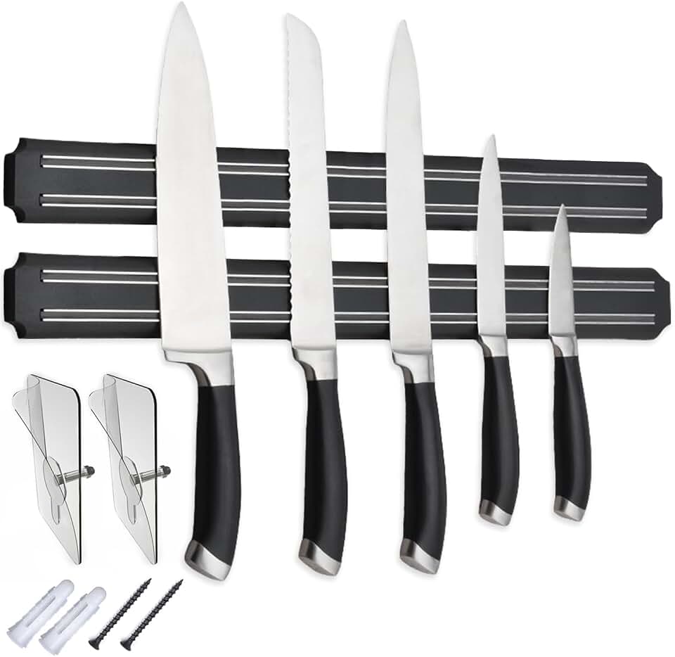 Magnetic Knife Holder,15 Inch Magnetic Knife Storage Strip,Knife Bar Block Magnet,Kitchen Utensil Holder,Tool Holder,Multipurpose Magnetic Knife Rack
