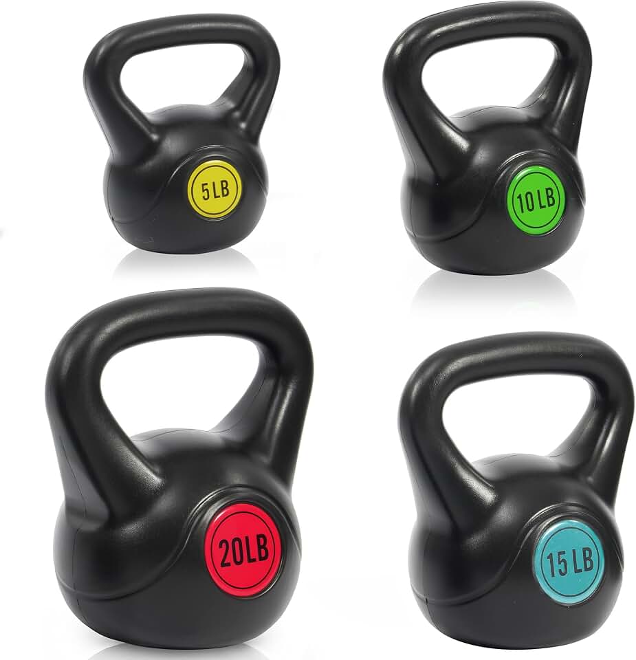 Kettlebell Set for Strength Training, Kettlebell Weight Set with Multiple Weight Optional
