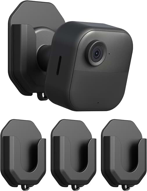 3 Pack Blink Camera No Drill No Screws Wall Mount Bracket for Blink Outdoor 4/Outdoor 2K+/Mini /Mini 2K+ /Indoor Camera, HBV Adhesive Mount
