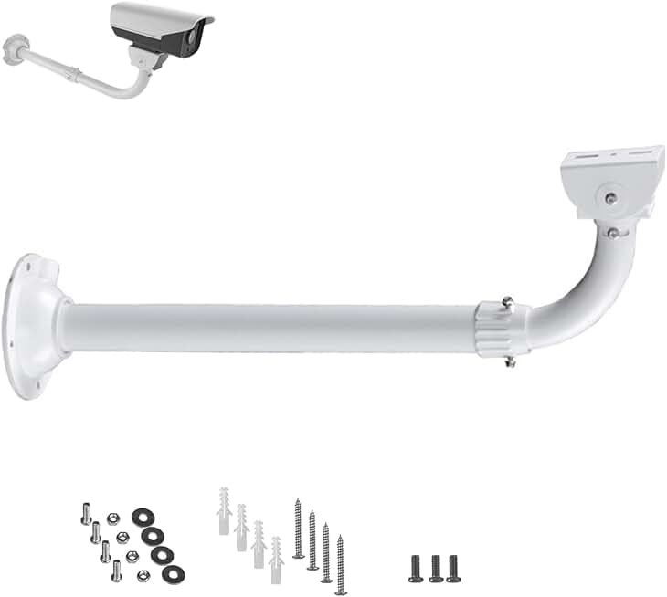 WiTi CCTV Security Camera Mount Bracket, 40CM-60CM Adjustable Wall and Ceiling Mount Bracket for CCTV IP Camera,Metal Pole Mount