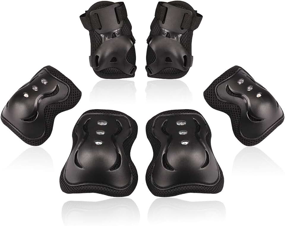 BOSONER Kids/Youth Knee Pad Elbow Pads Guards Protective Gear Set for Roller Skates Cycling BMX Bike Skateboard Inline Skatings Scooter Riding Sports Global Recycled Standard