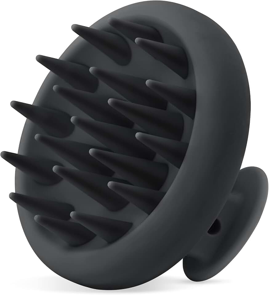 HEETA Silicone Scalp Massager Hair Scrubber Shampoo Brush for Hair Growth | Scalp Stimulator Soft Bristles for Wet Dry Use, Head Massager Dandruff Removal, Shampoo Brush Exfoliating for All Hair Type Global Recycled Standard