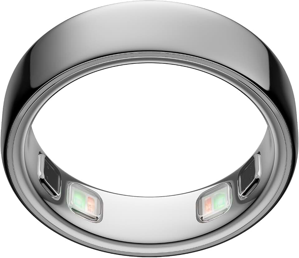 OURA Oura Ring 5 - Silver - Size 9 - Smart Ring Health Tracker - Sleep, Activity, Women's Health, AI Advisor, 1 Week Battery Life, Oura App, Android &amp; iOS Compatible