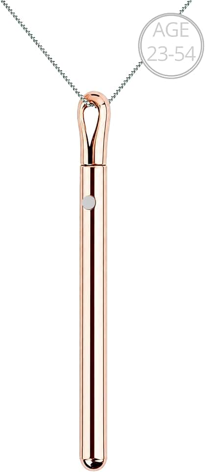 Rose Gold Necklaces for Women Long Pendant Rechargeable Jewelry