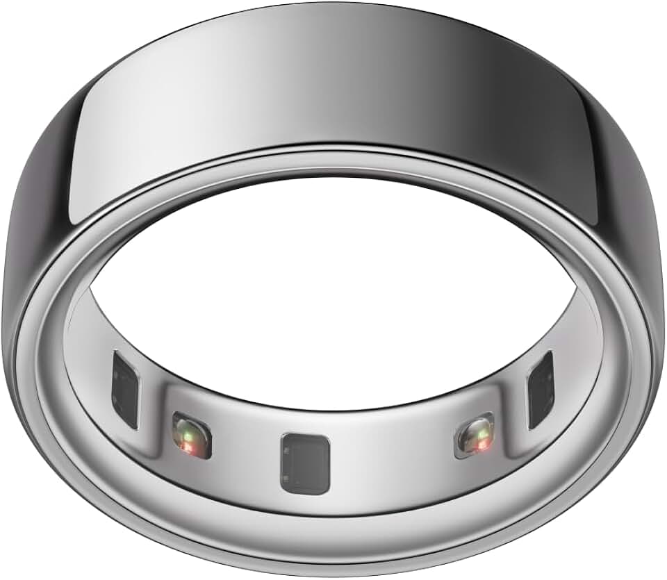 OURA OURA Ring 4 Smart Ring - Silver - Size 9 | Sleep, Activity, Women’s Health, AI Advisor, Up to 8 Days of Battery Life, Size Before You Buy, Android &amp; iOS Compatible