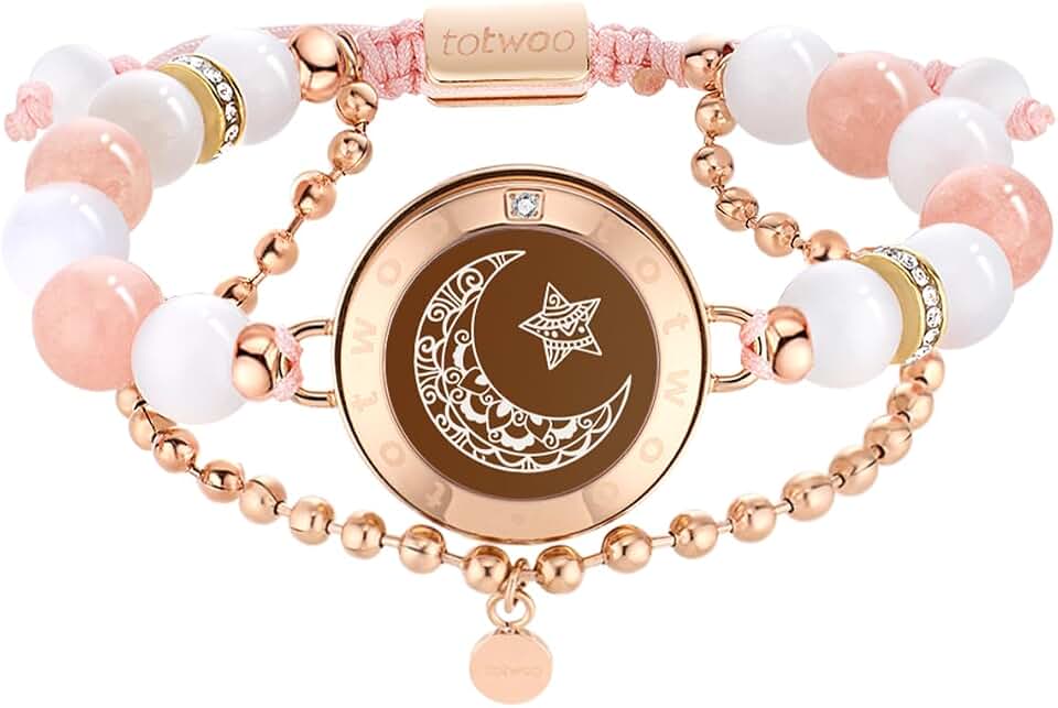 TOTWOO Sun and Moon Long Distance Touch Bracelets for Couples