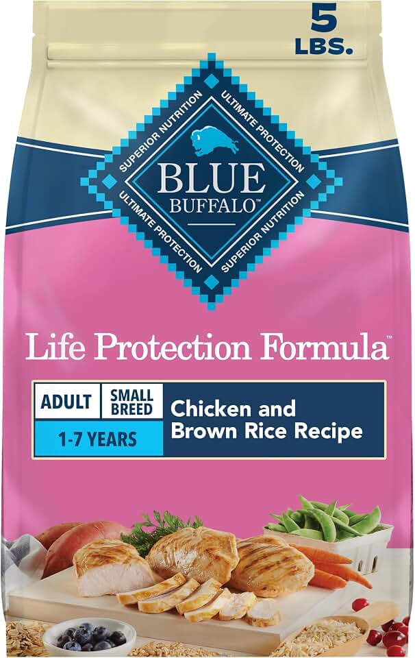 Blue Buffalo Life Protection Formula Chicken Small Breed Dry Dog Food, 5 lb | Real Chicken #1 Ingredient, Antioxidant-Rich LifeSource Bits, Supports Higher Energy Needs, Formulated for Small Canines