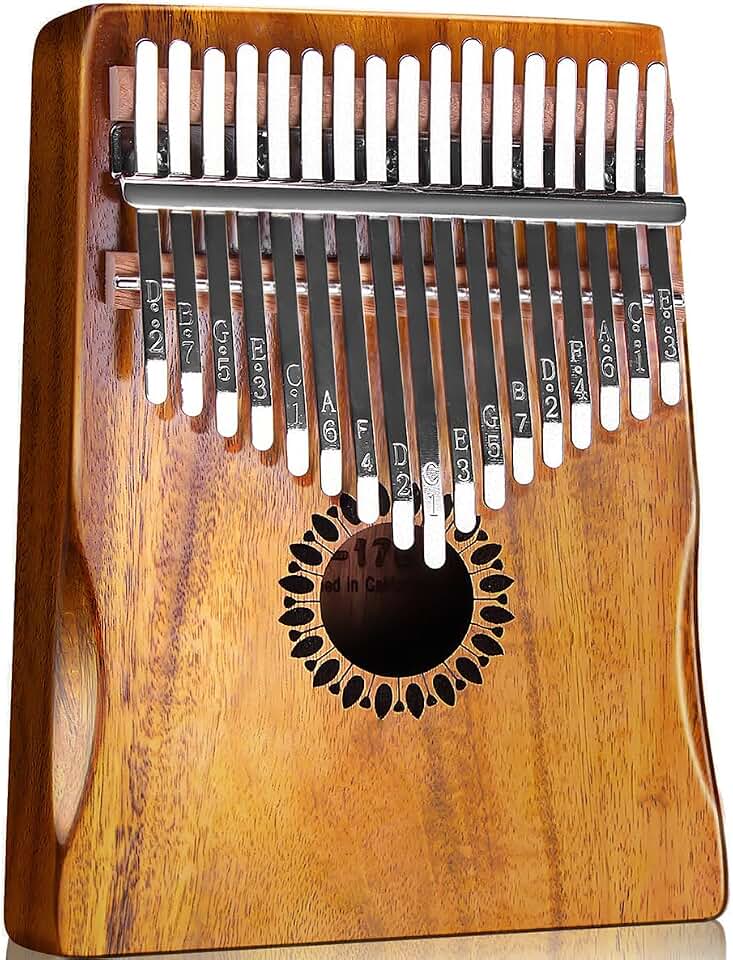 Newlam Kalimba Thumb Piano 17 Keys, Musical Gift for Kids and Beginners
