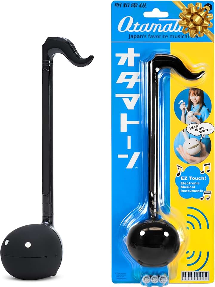Otamatone Japanese Electronic Synthesizer Musical Instrument Toy - Black | Portable Music Synthesizer from Japan by Maywa Denki Studio Award Winning Educational Fun Present for Children, Teens &amp; Adults
