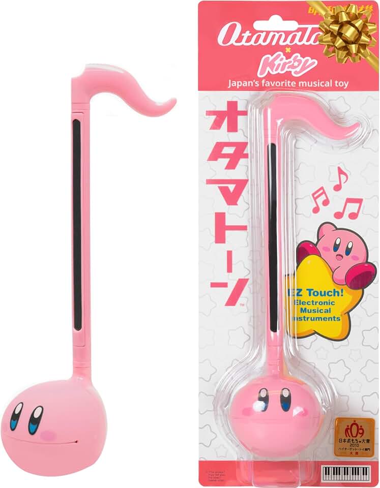 Otamatone Kirby Japanese Electronic Synthesizer Musical Instrument Toy | Pink Hero Electronic Instrument, Portable Synthesizer from Japan by Maywa Denki, Award-Winning Present for Kids Teens Adults