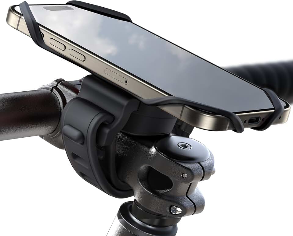 JOYROOM Bike Phone Holder, 2026 Upgrade Phone Mount for Bike Bicycle | 7.2'' Big Phone Friendly&amp;Ultra-Stable, Scooter Bicycle Motorcycle Phone Mount Holder Handlebar Cell Phone Clamp for iPhone 17