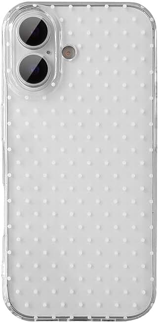 QLTYPRI Cute Polka Dot Phone Case for iPhone 17, Clear | Polka Dot Fashion Aesthetic Design for Women Girls, Pretty Stylish Kawaii, Slim Fit, Durable TPU Shockproof Protective Case