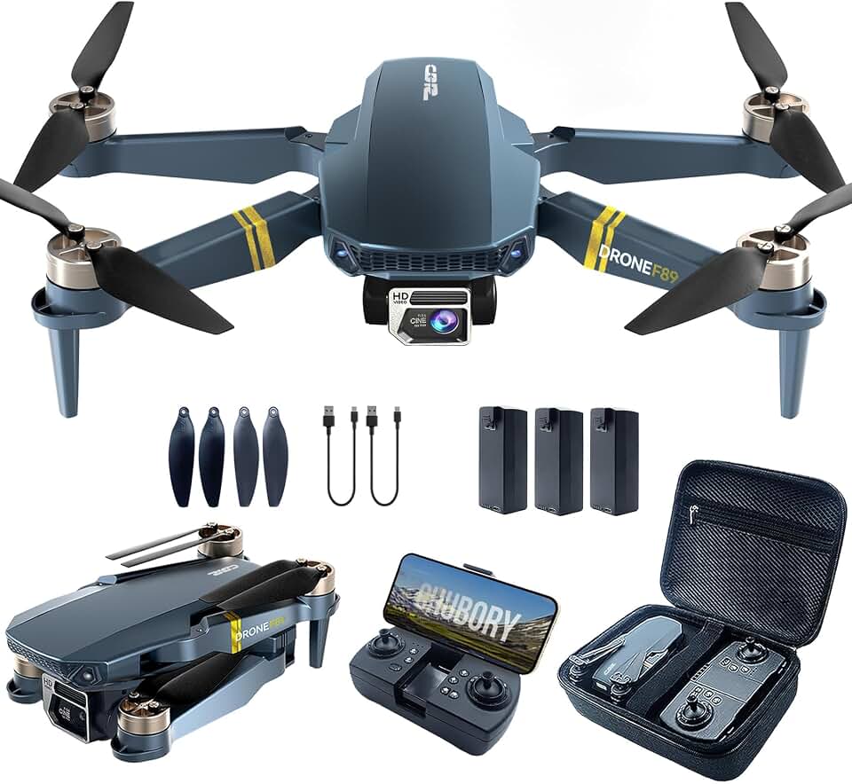 4K Drone featuring Camera, 84 Min Flight Time, 3 Batteries, Brushless Motor Quadcopter with 2650 ft Control Range, Auto Hover, Follow Me for Beginners