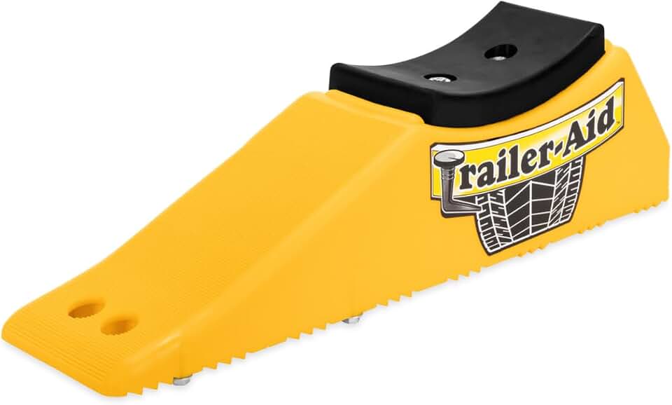 Camco Trailer Aid Plus -5 1/2" Lift Tandem Tire Trailer Ramp - USA Made | Constructed from Waterproof &amp; Rustproof Ligthtweight Polymer - Change RV &amp; Trailer Tires Without Unloading Cargo (21002)