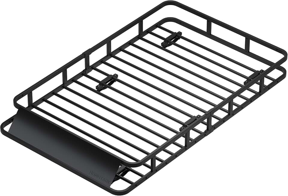 64" x 39" x 6" Cargo Roof Rack | Universal Rust-Proof Roof Basket for SUV, Car Top Luggage Holder 150LBS Capasity, Easy Assembly, Black