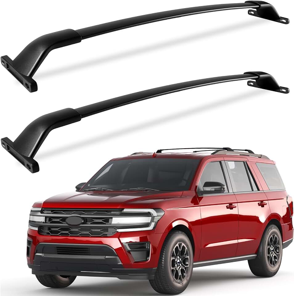Roof Racks Cross Bars for Ford Expedition 18-26 &amp; Lincoln Navigator 18-24 | Roof Rails Crossbars 300lbs Aluminum Low Wind Noise Cargo Bars Rooftop Cargo Bag,Kayak,Bike,Luggage for Outdoor Adventures