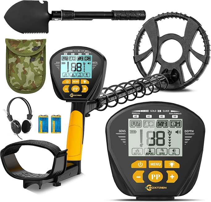 Higher Accuracy Metal Detector for Adults: 2026 Latest Professional Gold Detector with Backlit LCD, Advanced DSP Chip, IP68 Waterproof 10" Large Coil, Portable &amp; Lightweight, Gifts for Men Fathers Dad