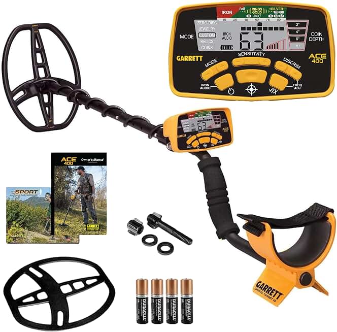 Garrett ACE 400 Metal Detector, Made in the USA