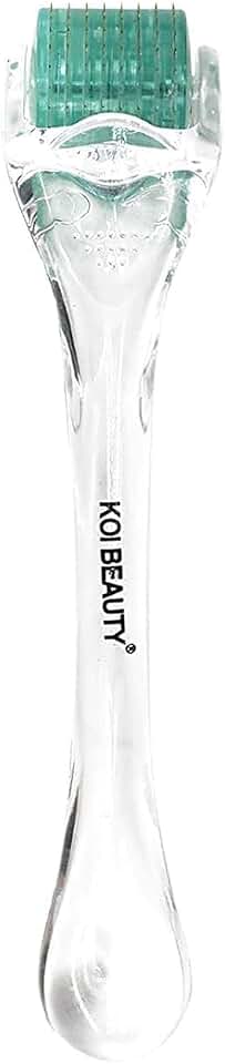 Koi Beauty Professional Derma Roller, 200 Real Individual Titanium Microneedle Roller, Microneedling Roller, Micro Needle Skincare Tool for Men Women