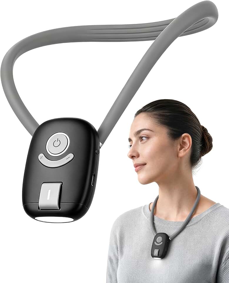 Neck Reading Light - Flexible Neck Book Light in Bed 3 Colors Hands free | Flexible Neck Book Light for Reading, Stepless Dimming, 10 Brightness, 1H Timer, 80H Rechargeable, 2000mAh, USB-C, Eye Care