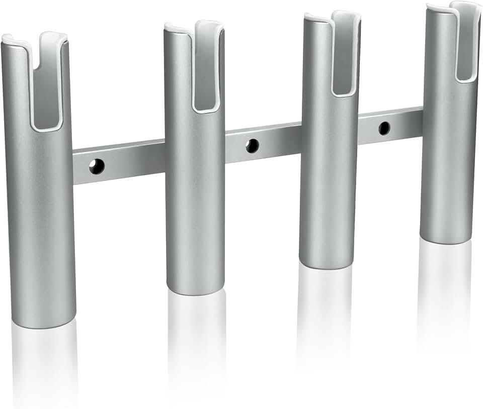 Aluminium Fishing Rod Holders for Boat, Wall-Mounted Fishing Pole Roof Rod Rack,Surf Fishing Rod Holder for Truck, Boats &amp; Yacht